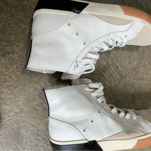 Dolce Vita White and Black High-Top Sneakers .LOOKS NEW